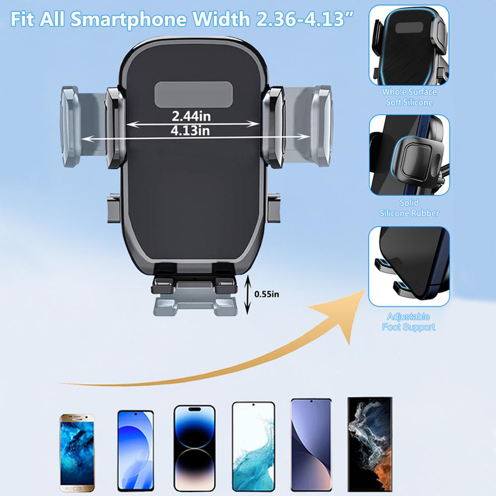 Support de téléphone de voiture amélioré à rotation 360°: Support Anti-Secousse pour Navigation & Streaming en Direct