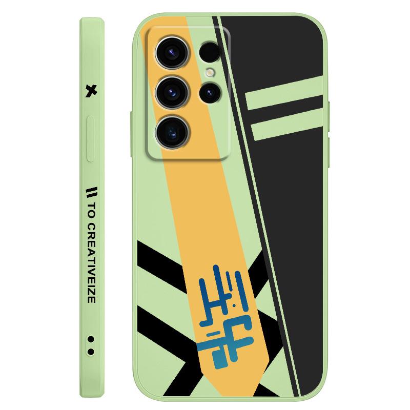 

Creative Symbol Phone Case For Samsung Galaxy S25 S24 S23 S22 S21 S20 S10 S10E Ultra Plus FE Note 20 Ultra Plus Cover Galaxy S25 Ultra светло-зеленый