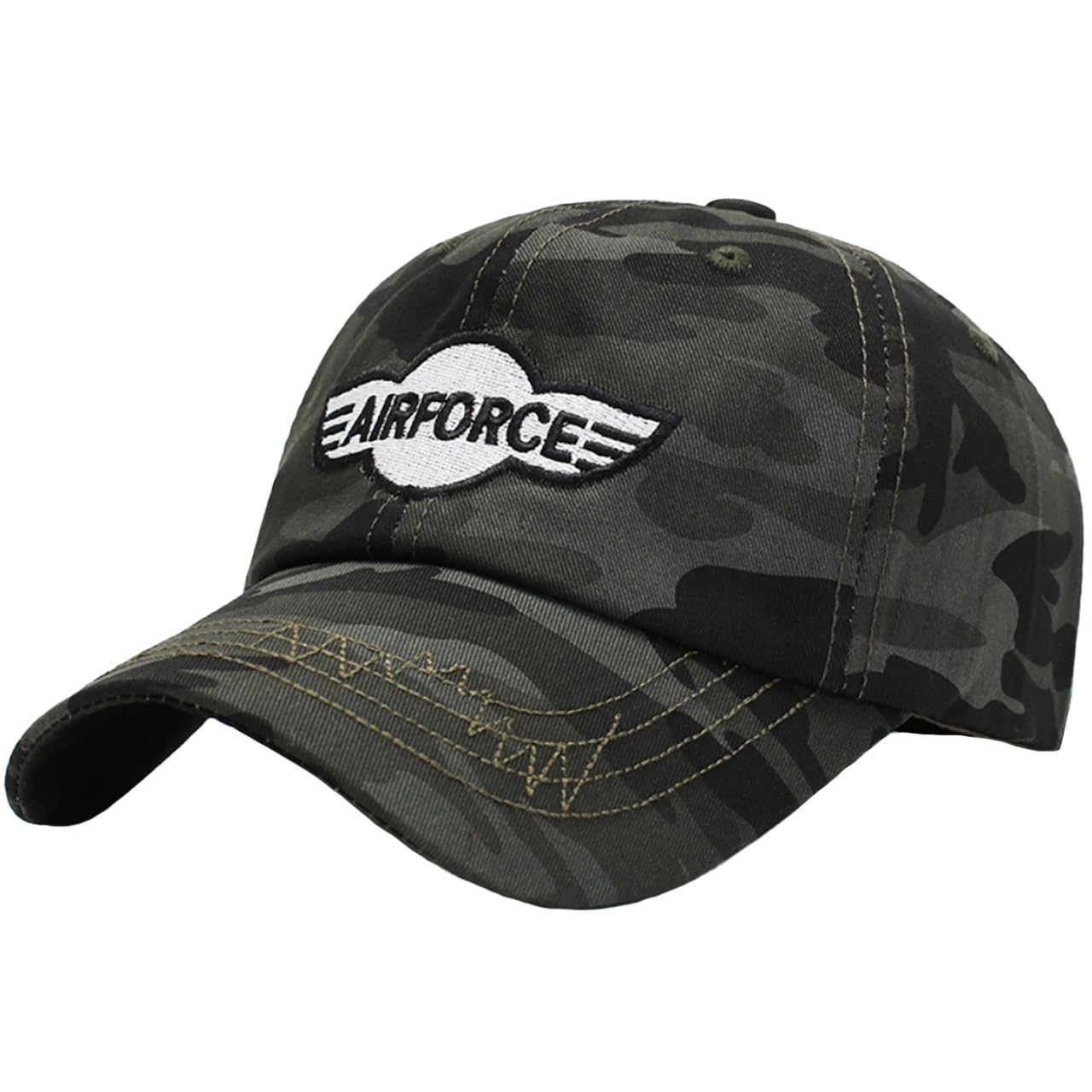 

Camouflage Embroidered Outdoor CZA066 [White Fang] Cap, Design, Hat, Fashion, Men s, Women s, (Green) зелений