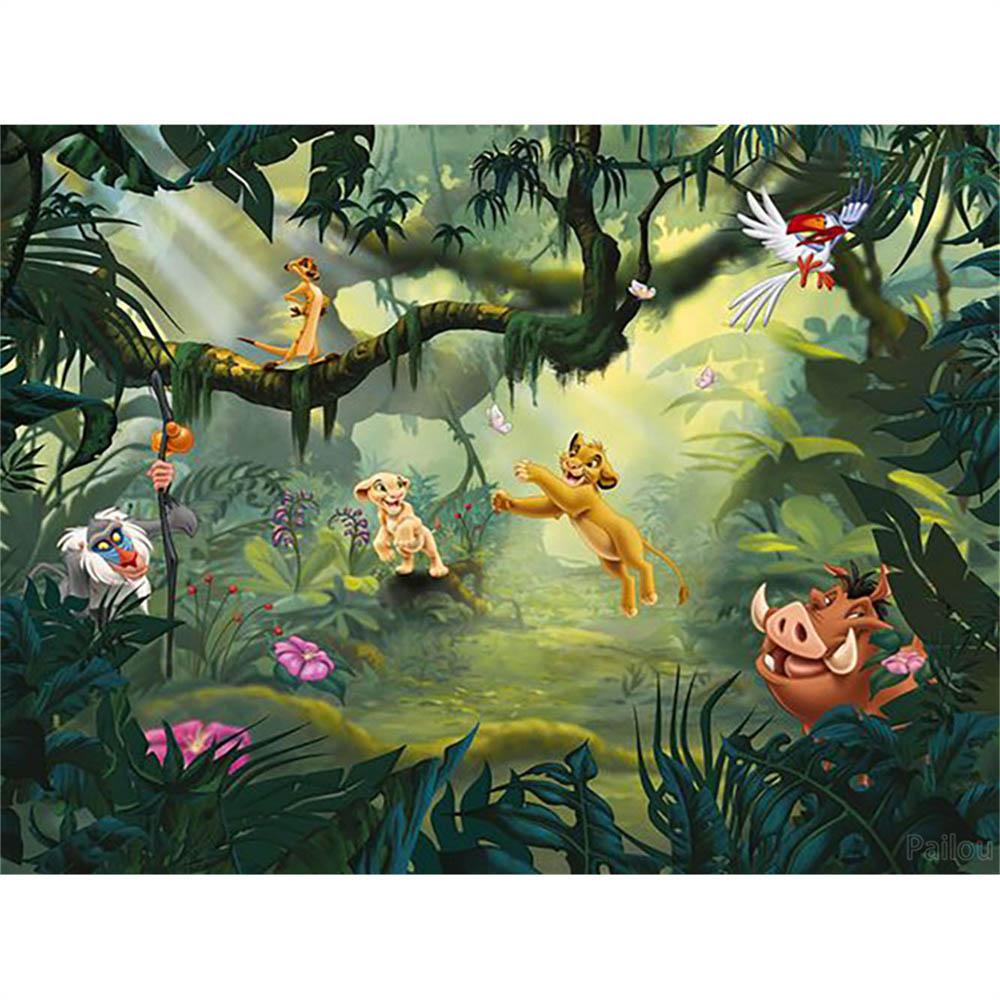 Disney The Lion King Simba Classic Animation 5D Diamond Painting Full of Diamonds DIY Handmade Diamond Painting Cartoon Decoration Painting Kit
