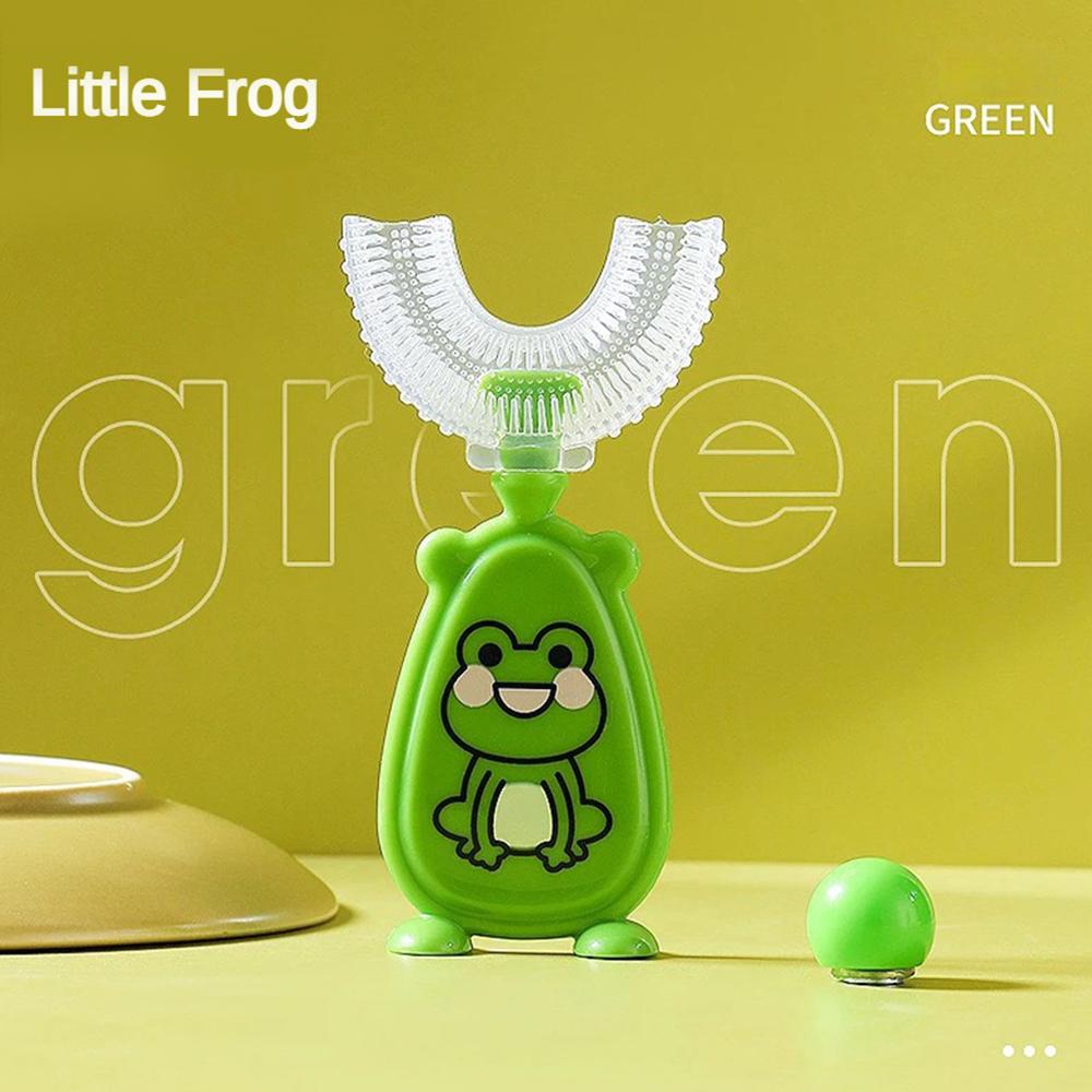Kids Toothbrush U-Shape Infant Teether Baby Toothbrush Children Silicone Brush For Toddlers Oral Care Cleaning