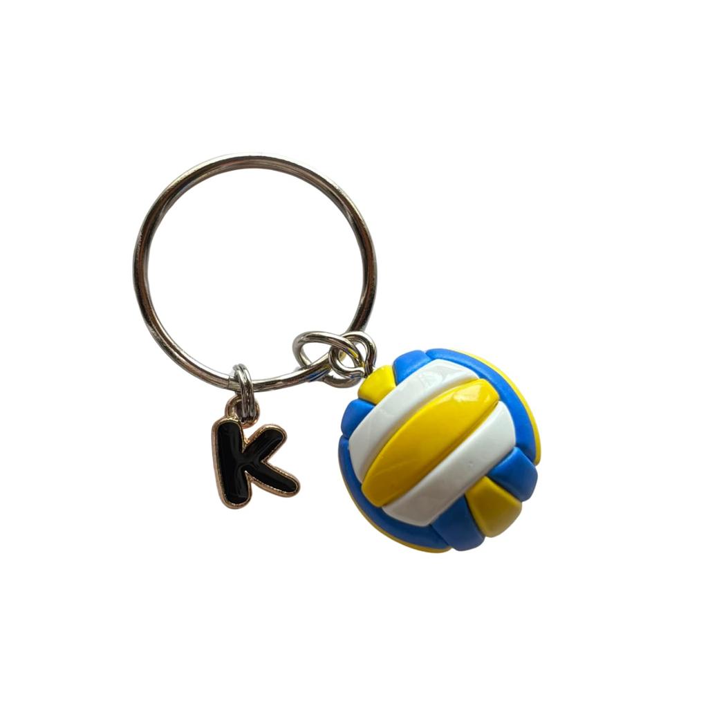 Volleyball Schlüsselanhänger, mit Initialen, Geschenk/Mitbringsel passend zu Vereinsaktivitäten Team