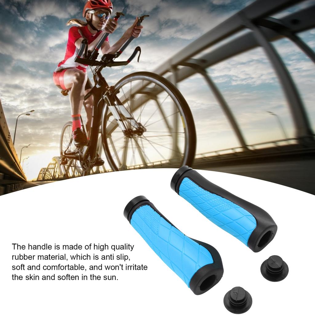 1 PairCelsiusset Bike Handlebar Cover Grips with Alloy Double Lock Anti Slip Cycling Handle Grip