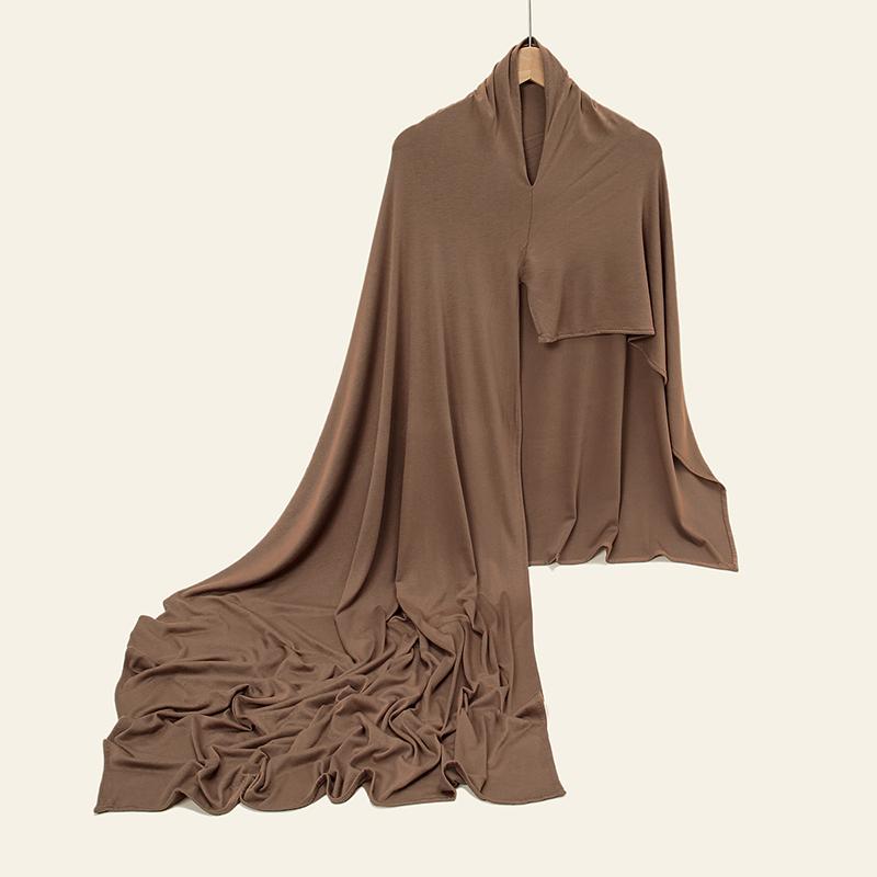 Jersey Hijab Directe Sjaal Moslim Vrouw Muts Sjaal Dame Lange Wikkels Kerk Gebedsturbant Hoofdband