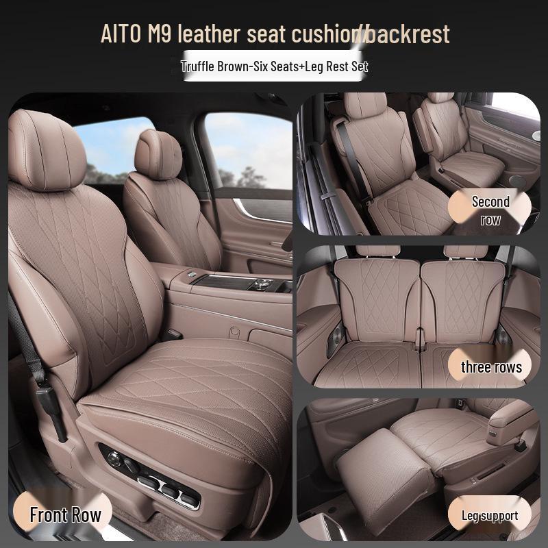 AITO M9 Nappa Leather Car Seat Cushion - Breathable, Ventilated, All-Season Cover