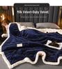 New A/B Style Baby Velvet Quilted Warm Lambswool Blanket - Thickened for Autumn/Winter