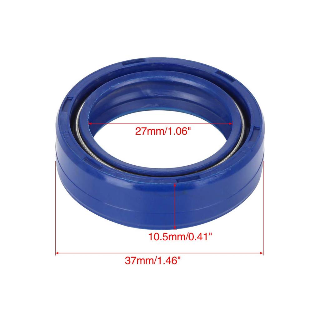 uxcell Motorcycle Front Fork Shock Seal 27mm X 37mm X 10.5mm for CG125 2pcs