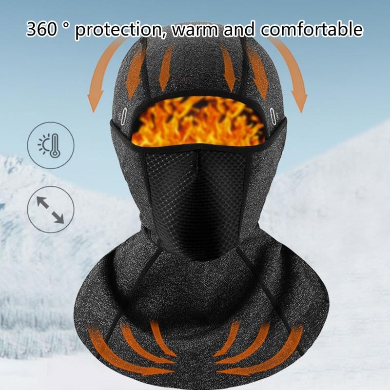Thermal Windproof Headgear for Motorbike Riders Breathable Full Face & Neck Protections Motorcycling Headwear for Bike
