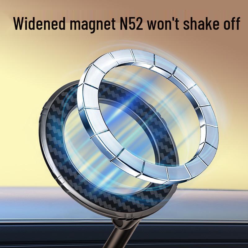 Magnetic Vacuum Suction Phone Stand: Car Interior Holder for Navigation