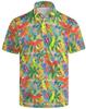 Cool Duck Graphic Short Sleeve Polo Shirt, Trendy Casual Summer Top
