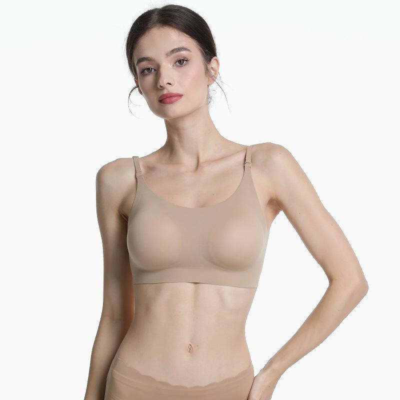 Backless Criss-Cross Seamless Bra - Comfortable, Sexy, Anti-Exposure Square Neck for Women