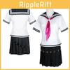 Danganronpa Ibuki Mioda Cosplay Costume Set Stylish Uniform Dress And Wig Combination