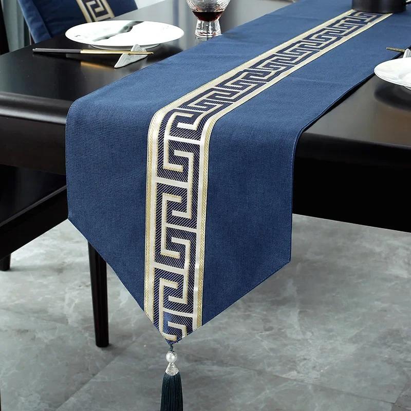 New Chinese Style Table Flag Waterproof and Oil Resistant Hot Selling Tea House Tea Towels Zen Tea Table Cloth Hotel Bed Flag