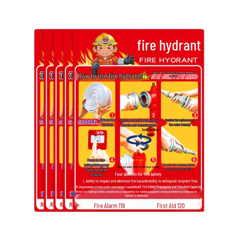 Fire Hydrant Usage Instruction Signs Standard