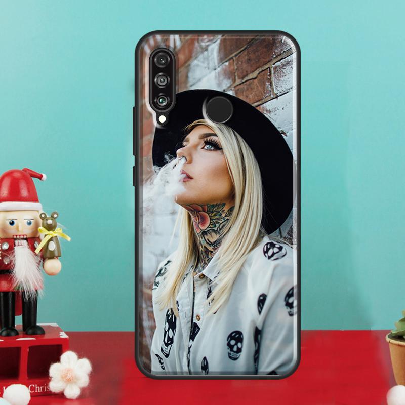 Sexy Tattoo Girl For Huawei Nova 9 10 SE 12i 12s 11i 8i Y90 Y60 Y70 Y72 Y73 Y61 Y91 P60 Pro P30 P40 Lite Case