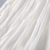 Vintage Embroidered Fairy Skirts with Floral Button and Chiffon Skirt