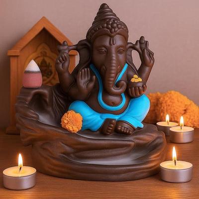 Ganesha Idol Dekorationsartikel für Heimdeko | Diwali Geschenke/Ganesh Chaturthi/Armaturenbrett/Laxmi Ganesha Murti/Ganpati Statuen-Schauobjekt