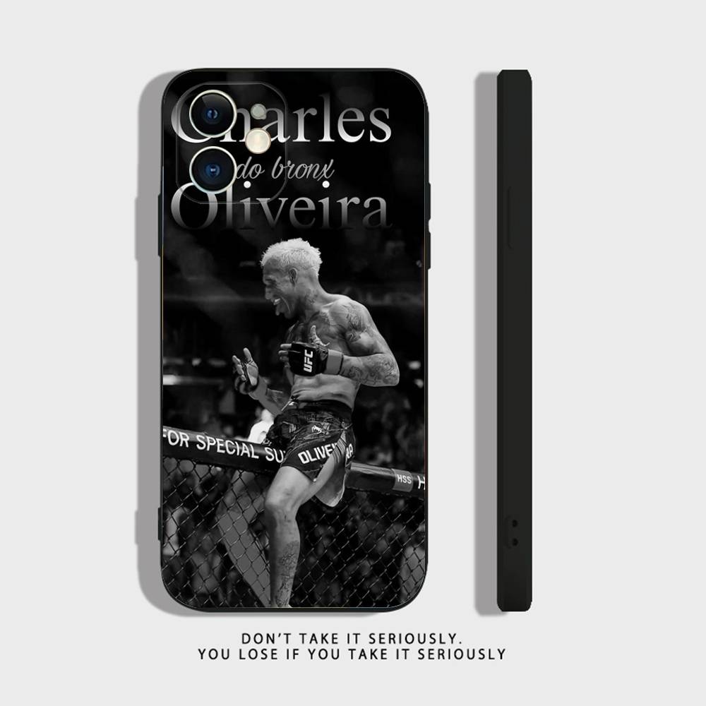 

Чехол для телефона U-Ufc Charles Oliveira для iPhone 17 Air 16 e 15 14 13 12 11 Pro Max Plus Mini SE 2020 2022 Мягкий Силиконовый Черный Чехол iPhone 16 Pro