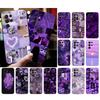 Phone Case For Samsung Galaxy S25 S24 S23 S22 S21 Ultra S24 S23 S22 S21 S25 Plus S24 S25 FE Purple Aesthtic