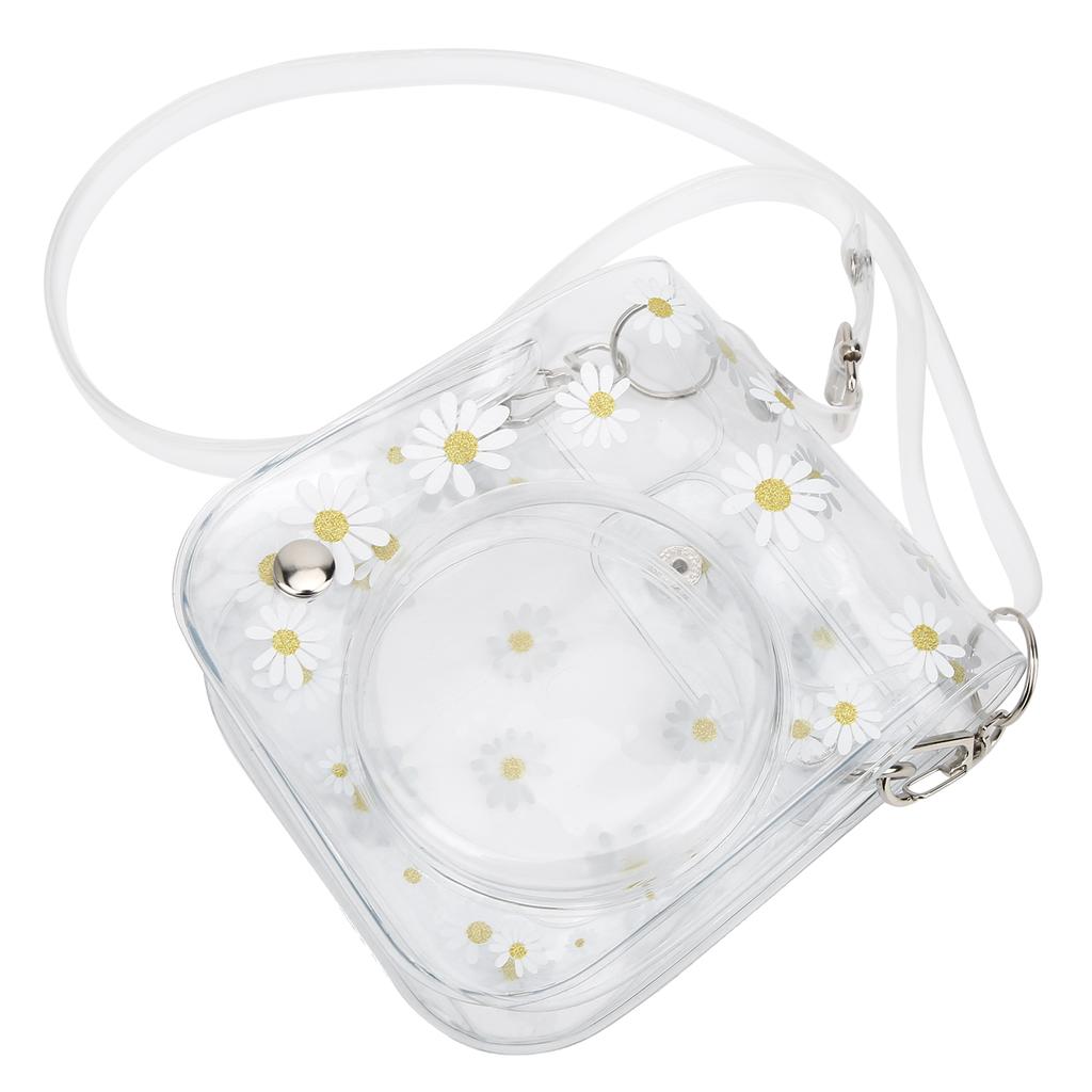 Transparent Small Camera Bag PVC Case with Shoulder Strap for Fujifilm Instax Mini 11 9 8