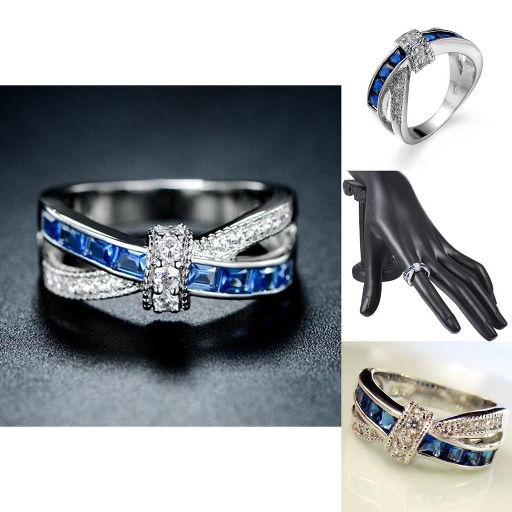 Geometric Copper Ring With Stunning Zircon Cross Design In Multiple Elegant Colors