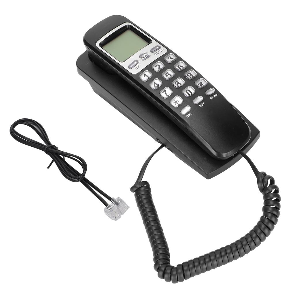 KXT777CID Drátový nástěnný telefon Kalendář LCD displej Funkce opakování Pevná linka Drátový telefon pro hotel