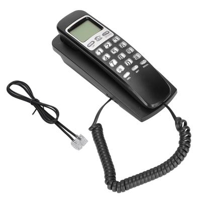 KXT777CID Corded Wall Phone Calendar LCD Display Redial Function Landline Corded Telehone for Hotel