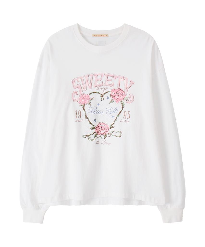 Biteoseljeu Rose Petal Long Sleeve - Ivory