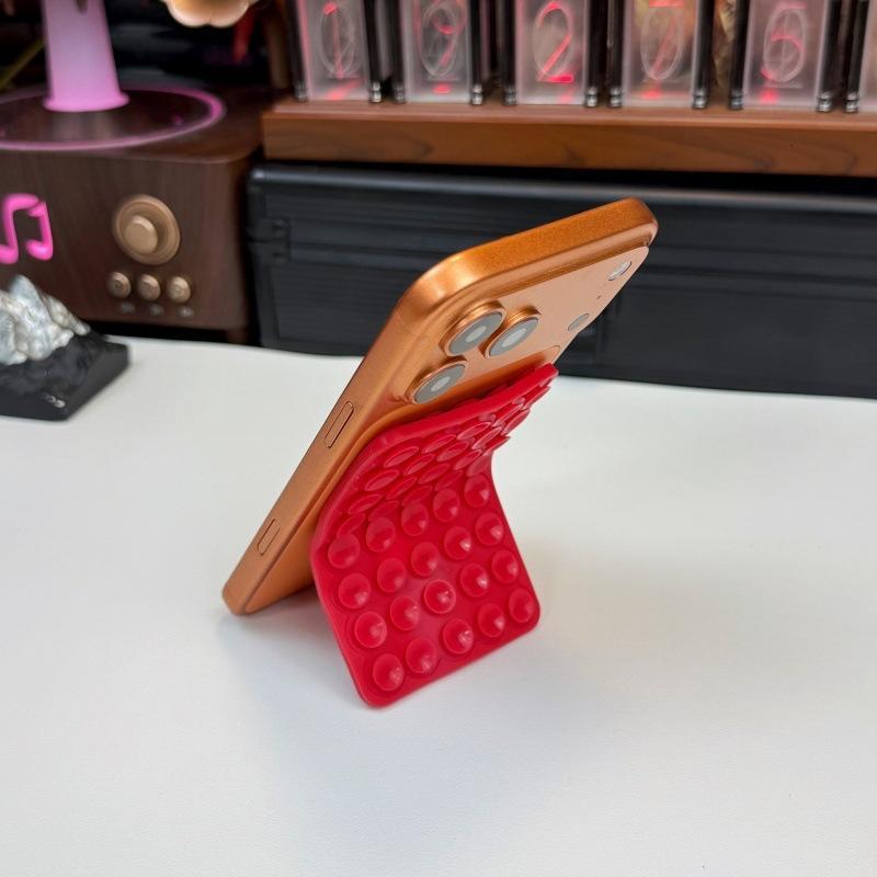 Silicone Suction Cup Phone Holder Multi-Functional Anti-Slip Mobile Fixture Pad Double Sided Detachable For Phone Tablet