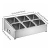 Stainless Steel Seasoning Rack RustResistant with Side Handles Countertop Ingredient