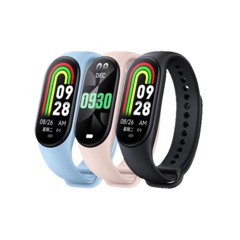 M8 Smart Band Watch Men Women Silicone Heart Rate Smart Band Varied Dial Fitness Tracker Blood Pressure Sport Bracelet