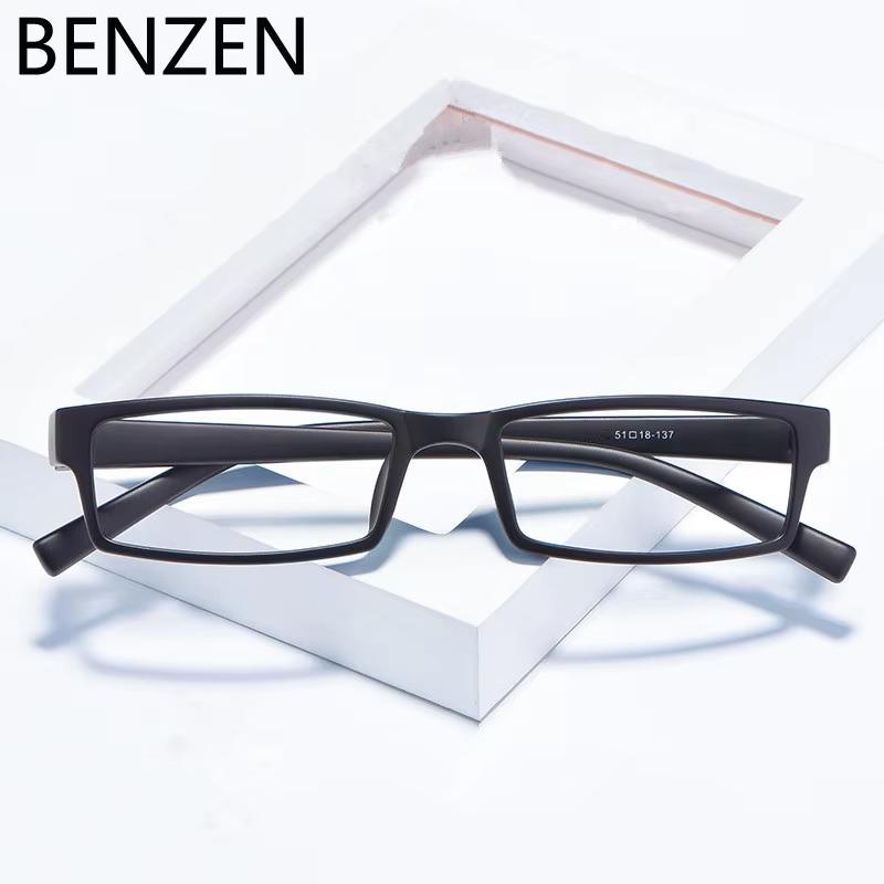 BENZEN Small Rectangle Glasses Frame Men Vintage TR Eyeglasses Frame Women Eyewear