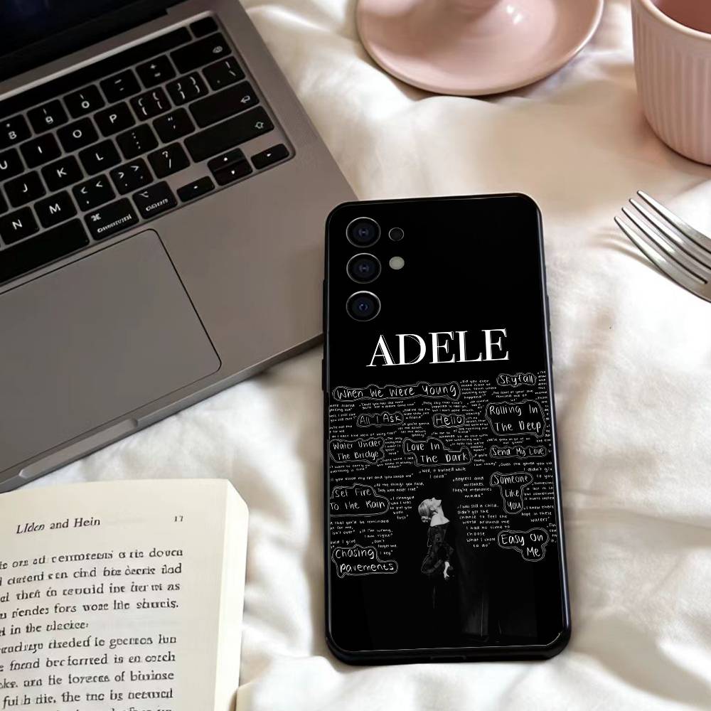 Singer A-Adele Phone Case For Samsung S25,24,23,22,30,21,10,9,Ultra,Plus,Lite,FE,4,5 G Soft Black Case
