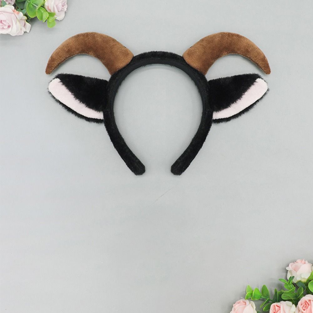 Animal Ears Animal Costumes Props Plush Plush Lamb Headbands  Party Decorations