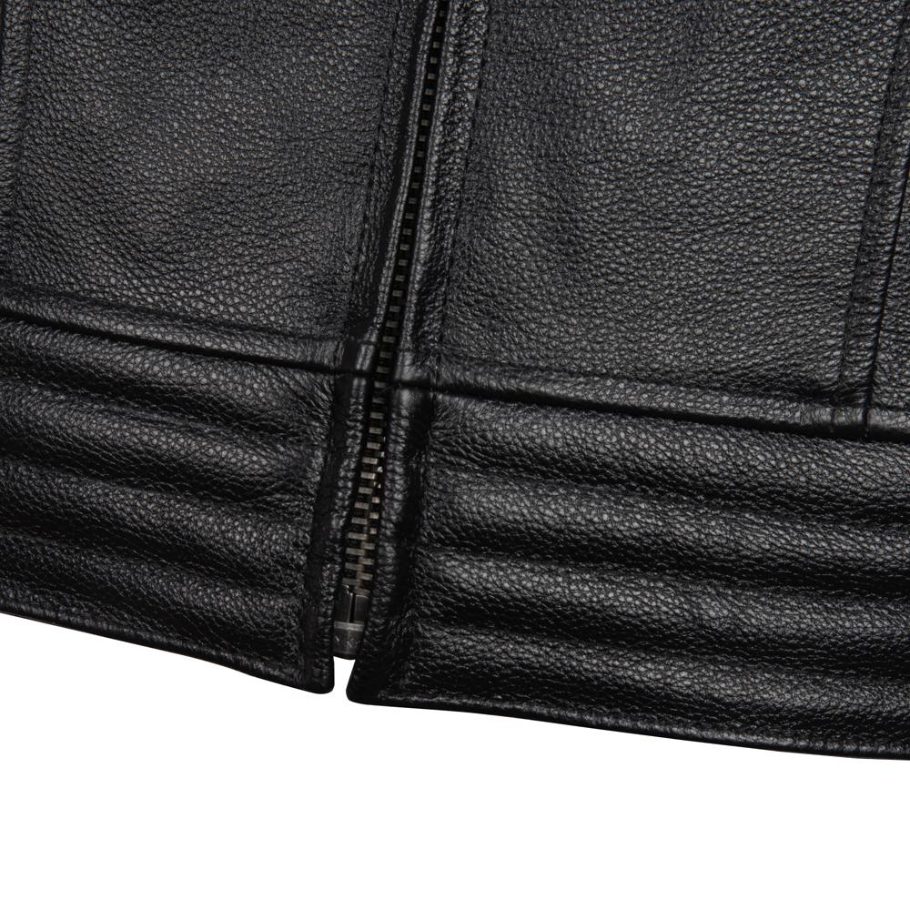 Black Motorcycle Jackets Genuine Cowhide Leather Coats Men Leather Jacket Riding Biker Jackets For Men Clothing Winter
