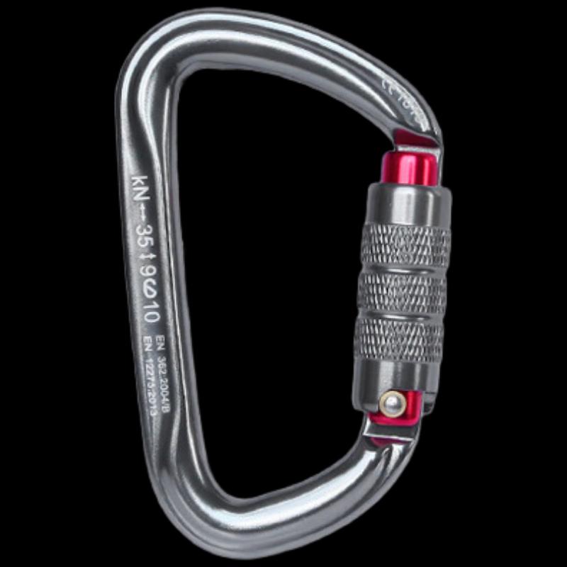 Pear-shaped Auto-locking Climbing Carabiner