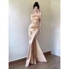 Xiaoke Wiwi Temperament Dress Women Split Sexy Birthday Party Engagement Evening Dress Coming of Age Ceremony Guest Dresses
