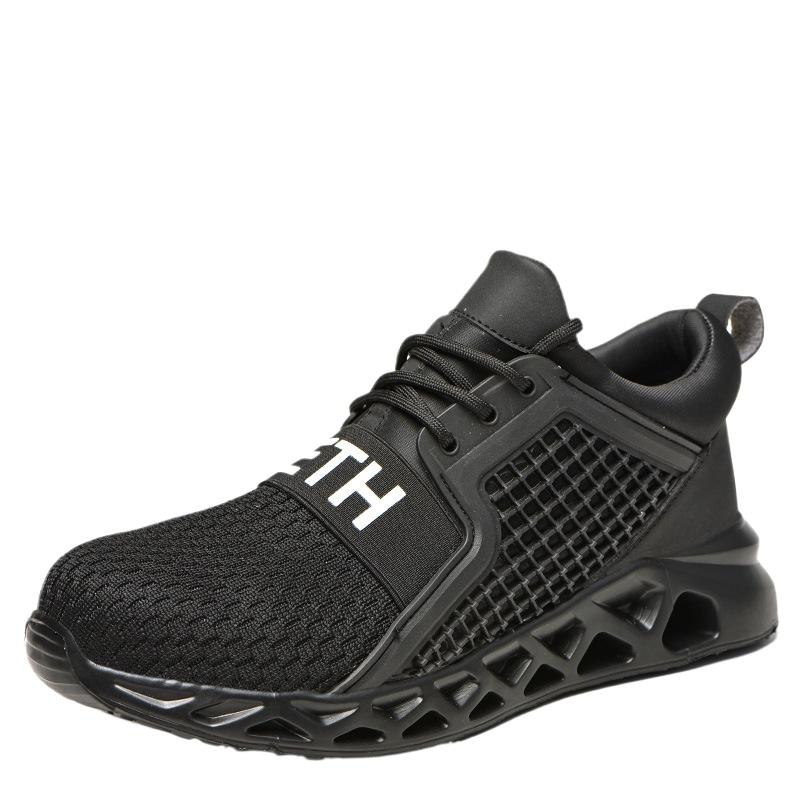 

Мужская летняя защитная рабочая обувь с защитой от ударов, проколов и скольжения, легкая защитная рабочая обувь 48