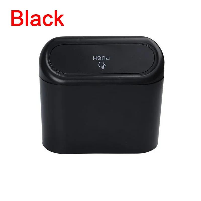 Hanging Car Trash Can ABS Square Pressing Trash Bin Vehicle Garbage Dust Case Storage Box Auto Interior Accessories for Car