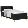 Lit box spring vidaXL avec matelas - Noir, 90x190 cm, Tissu 3340187