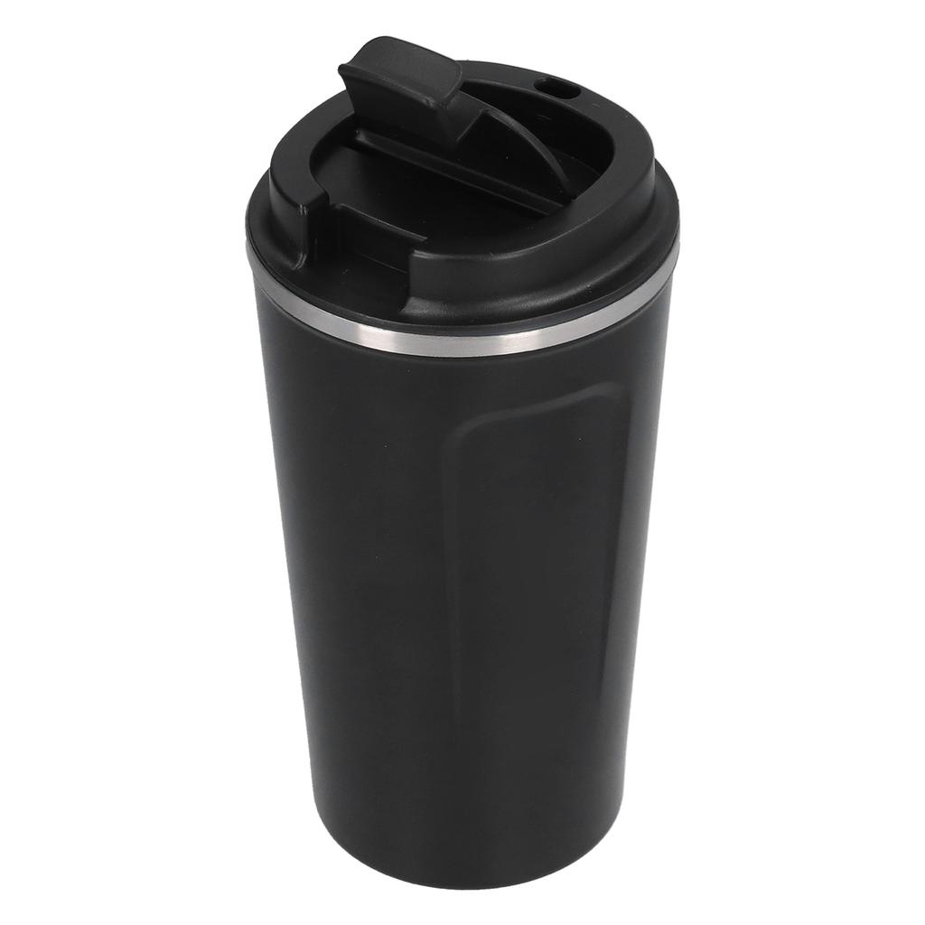510ml Coffee Cup Double Wall Stainless Steel Insulated Coffee Mug Portable Vacuum Cup for Car Travel Black