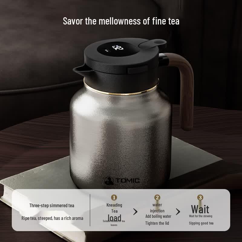 TOMIC Pure Titanium Insulated Stew Tea Pot