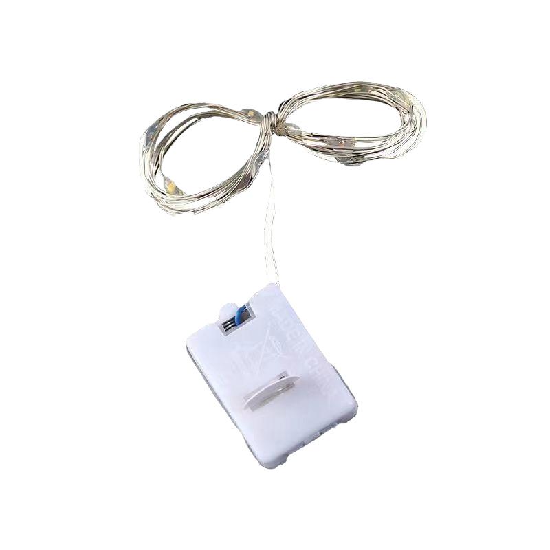 LED Wire String Lights with Battery Box - Warm , Button Cell Lights for DIY Crafts and Home Decor One Size