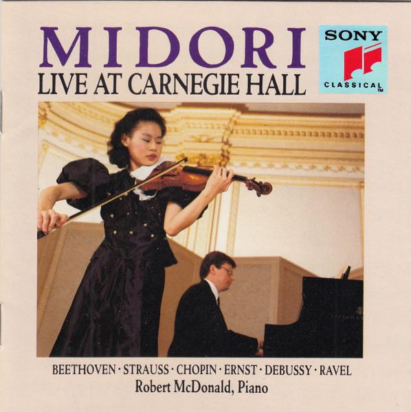 CD MIDORI ROBERT MCDONALD Live At Carnegie Hall SK46742 Sony Classical 1991 США Классика Б/У