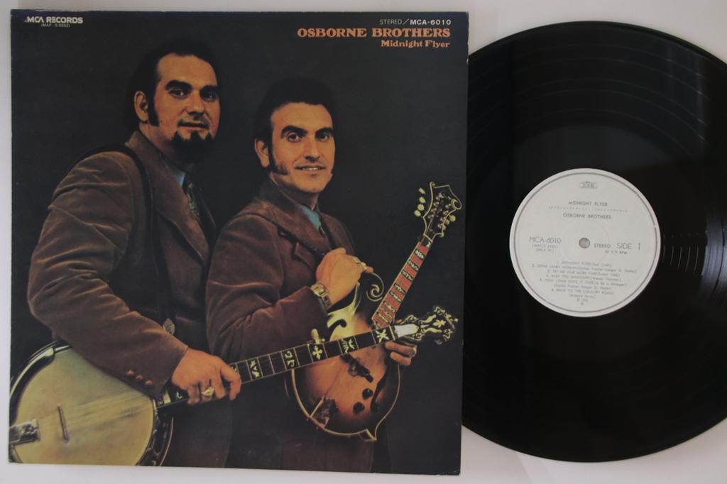 LP Record OSBORNE BROTHERS - Midnight Flyer MCA6010PROMO MCA Japan Country Used