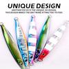 80g/100g/150g/200g/250g Luminous Vertical Trolling Boat Fishing Metal Jigs Lure Slow Jigging Lure Bait