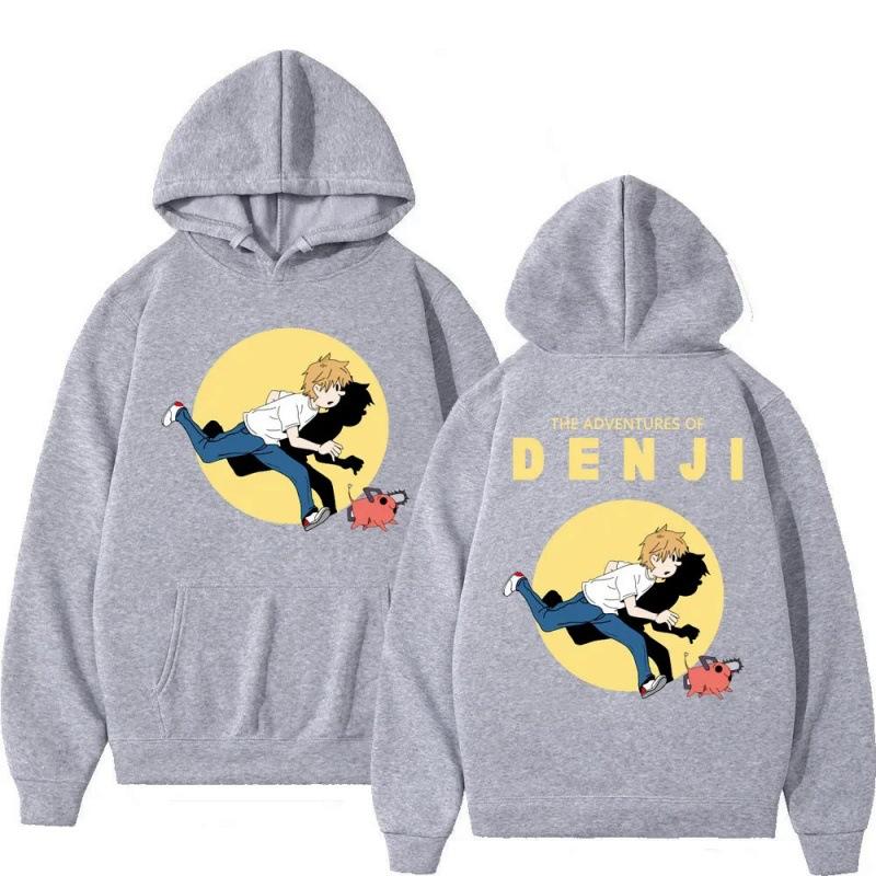 Chainsaw Man Animation New Hoodies Print Fashion Sweatshirt Casual Unisex Autumn Winter Fleece Streetwear Tops Sudaderas
