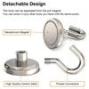 Metal Strong Magnetic Hook Wall-mounted Heavy-duty Magnetic Hook Key Hanger Home Kitchen Bathroom Accessories Magnet