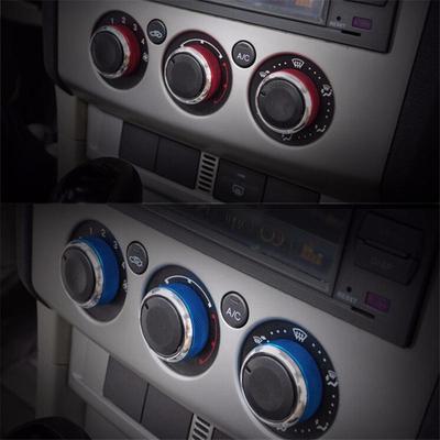 Botones de aluminio Konb para tablero de Control de aire del calentador, para Ford Focus 2 MK2 Focus 3MK3 Mondeo
