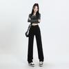 Ins Style Jeans Women's High Waist Loose Straight Drape, Thin and Tall 2025 Autumn and Winter New Versatile Jeans